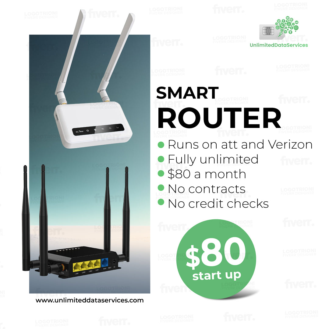 Flash Sale 2023 AT&T or Verizon Basic Internet Plan --$80 a Month --5 Day Shipping